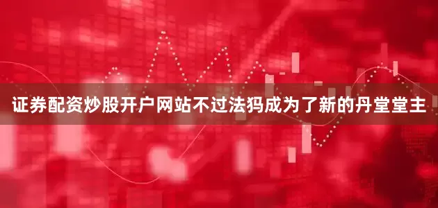 证券配资炒股开户网站不过法犸成为了新的丹堂堂主